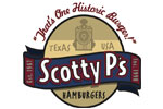 A logo of scotty p 's hamburgers